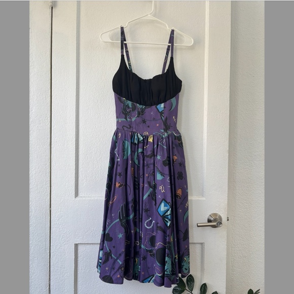 Size S Pinup Couture Holly Dress in Fortune Teller Print - Picture 2 of 4